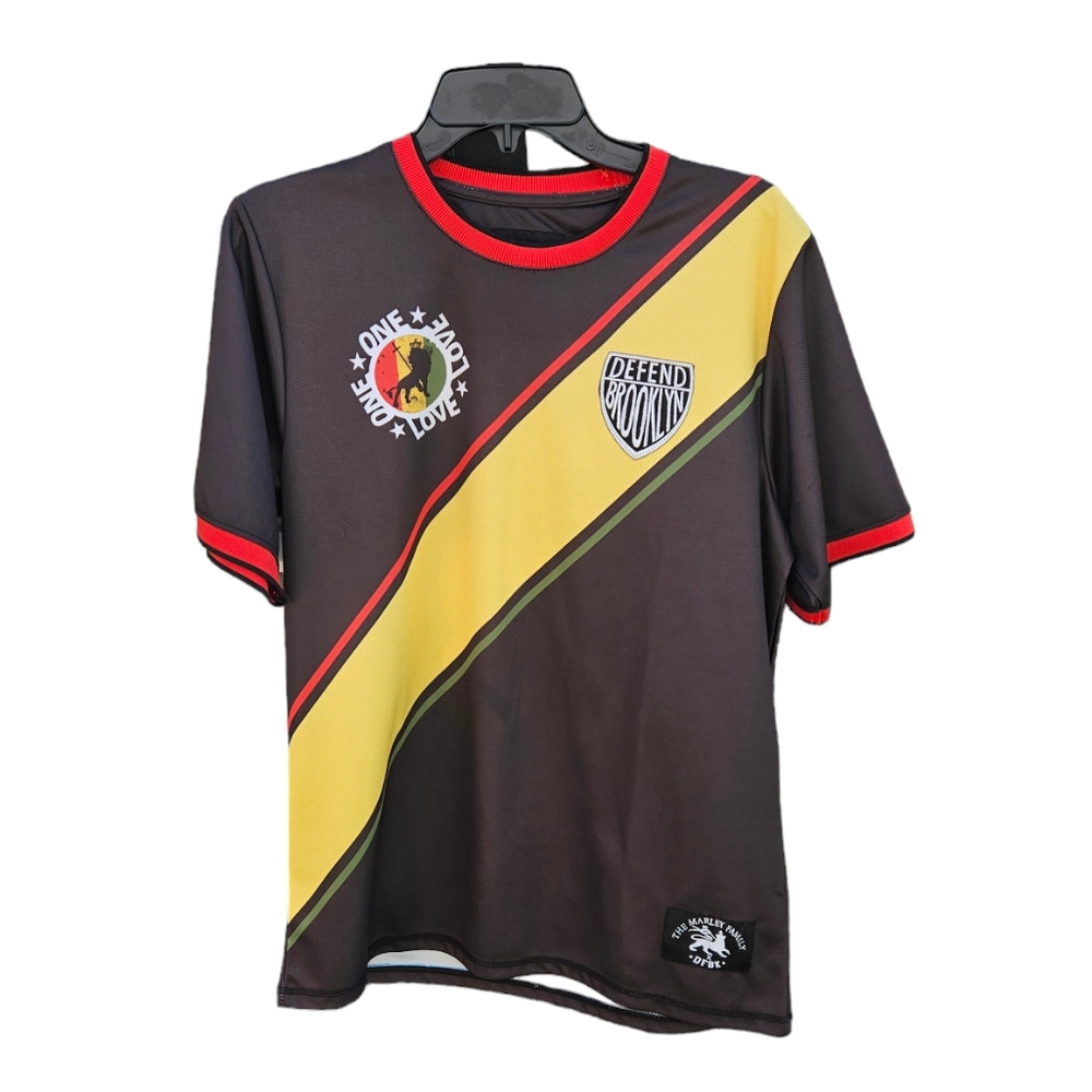 Defend Brooklyn x The Marley Family Graphic Soccer Jersey Size M